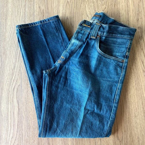 Nudie Jeans Men 33x32 Even Steven Blue Jeans - Picture 1 of 9